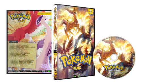 Dvd Anime Pokémon Todos Os Filmes + Origens Dublado